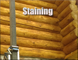  Laurel County, Kentucky Log Home Staining